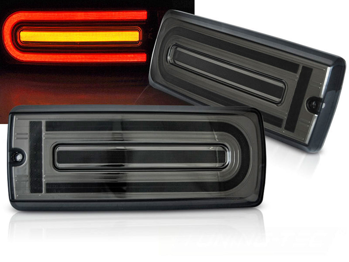 Getönte LED Rückleuchten für Dodge Challenger 2015-2022 mit dynamischem Blinker und Rückfahrlicht