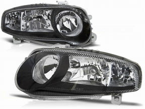Scheinwerfer Set für Alfa Romeo 147 01.01-12.2004 schwarz - CR Tuning