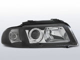 Klarglas Scheinwerfer Set für Audi A4 B5 FL 01.1999-11.2000 schwarz