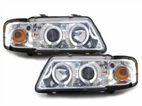 Angel Eyes Scheinwerfer Set chrom für Audi A3 8L 1996-2000 LED Tagfahrlicht Tuning