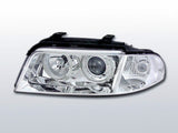 Angel Eyes Scheinwerfer Set in chrom für Audi A4 01.99-09.2000
