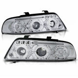 Angel Eyes Scheinwerfer Set in chrom für Audi A4 01.99-09.2000