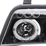 Angel Eyes Scheinwerfer Set in schwarz für Audi A4 01/1999-09/2000 Facelift