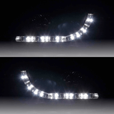LED Tagfahrlichter für Scheinwerfer, C-förmig, weiß leuchtend, Tuning Zubehör