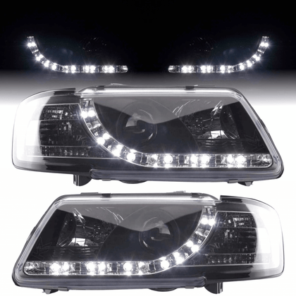 LED Scheinwerfer in schwarz für Audi A3 8L 1996-2000