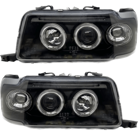 Angel Eyes Scheinwerfer Set in schwarz für AUDI 80 B4 09.1991-04.1996 - CR Tuning