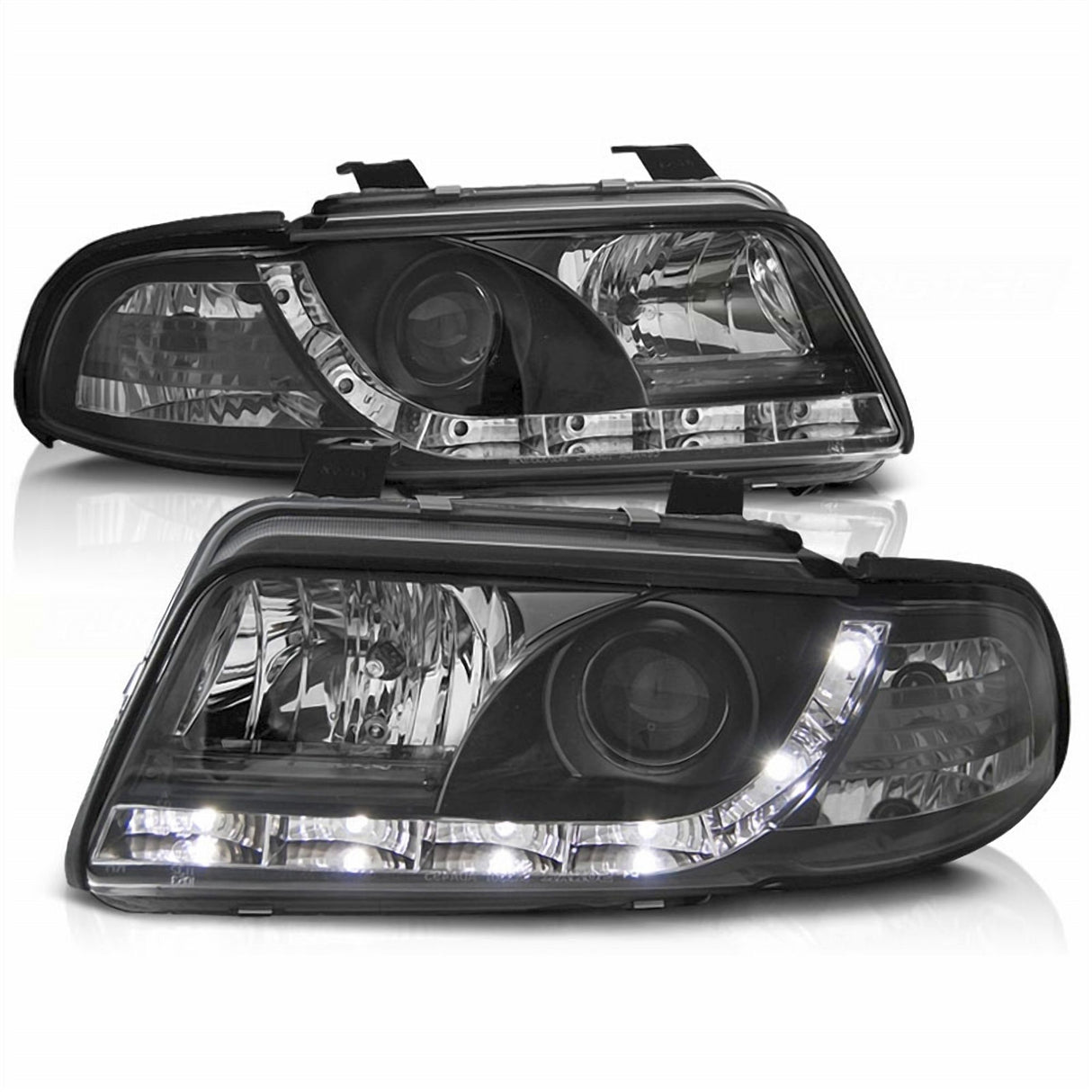 Led Scheinwerfer Set in schwarz für Audi A4 B5 Facelift 01.99-09.2000