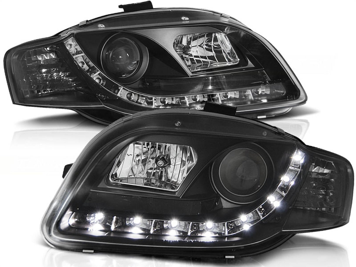 Led Scheinwerfer Set in schwarz für Audi A4 B7 11.2004-03.08