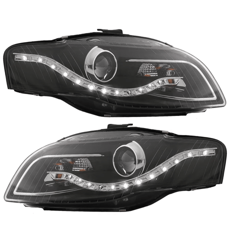 LED Scheinwerfer Set ür Audi A4 B7 + 8H schwarz 11.2004-03.2008