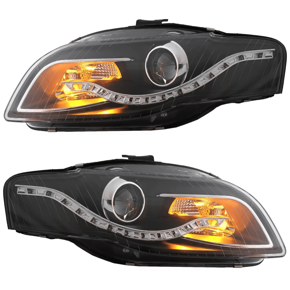 LED Scheinwerfer Set ür Audi A4 B7 + 8H schwarz 11.2004-03.2008
