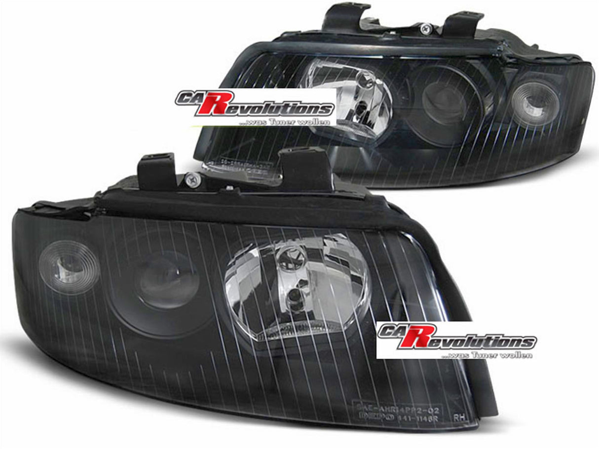 Scheinwerfer Set für Audi A4 B6 8E 10.2000-10.2004 schwarz