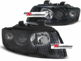 Scheinwerfer Set für Audi A4 B6 8E 10.2000-10.2004 schwarz