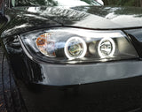 LED Angel Eyes Scheinwerfer Set für BMW E90/E91 3er 2005-09.2008 schwarz