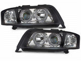 Angel Eyes Scheinwerfer für Audi A6 4B 2001-2003 schwarz