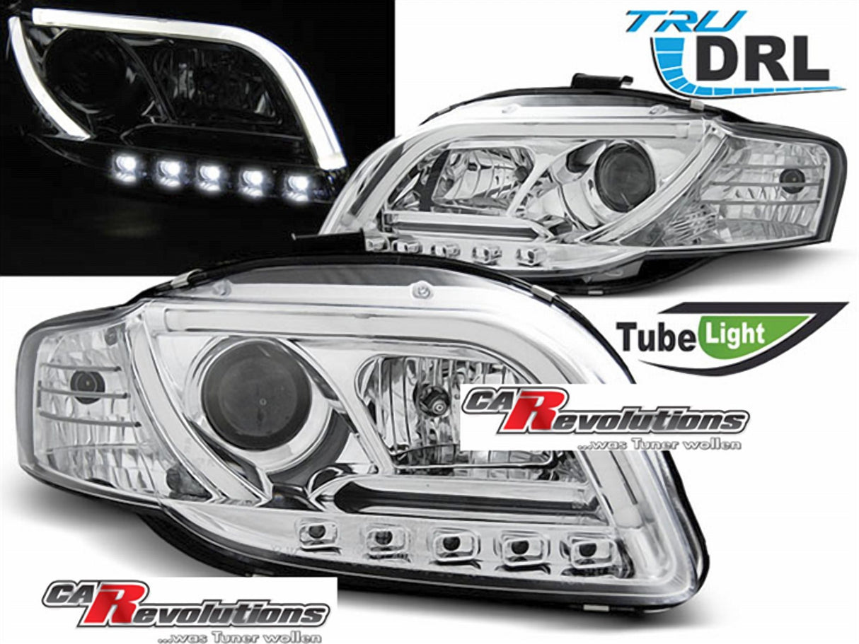Light Tube LED Tagfahrlicht Scheinwerfer für Audi A4 B7 11/2004-03/2008