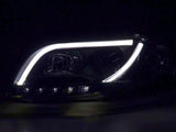 Led Tagfahrlicht Scheinwerfer in schwarz für Audi A4 B7 2004-2008- mit Stellmotor