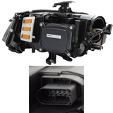 LED Scheinwerfer Set für Audi A4 B8 2008–2011 LED Tagfahrlicht Schwarz