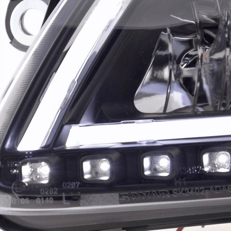 LED Scheinwerfer für Audi A4 B8 08-11 mit Tagfahrlicht und Blinker, schwarz, CR-Tuning