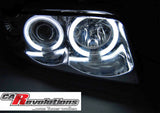 CCFL Angel Eyes Scheinwerfer Set in chrom für Audi A4 B5 1995-1998