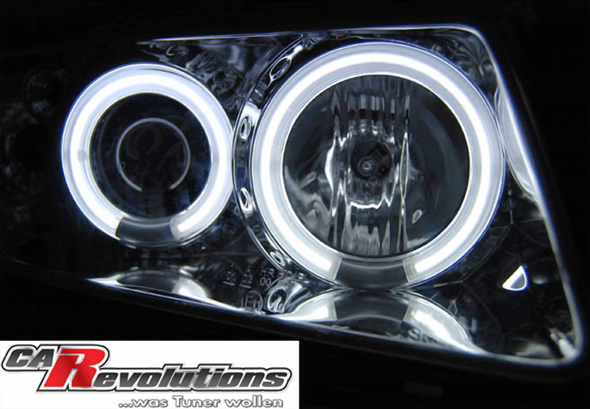 CCFL Angel Eyes Scheinwerfer Set in chrom für Audi A3 8L 08.1996-08.2000