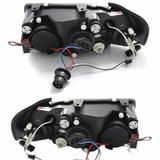 CCFL Angel Eyes Scheinwerfer Set für Audi A3 8L 1996-2000 schwarz
