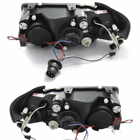 CCFL Angel Eyes Scheinwerfer Set für Audi A3 8L 1996-2000 schwarz