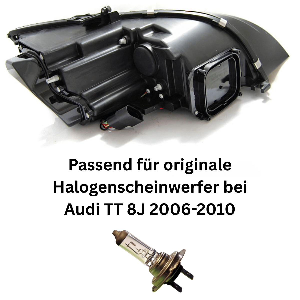 Led Scheinwerfer dynamische Blinker 8S Look schwarz für Audi TT 8J 06-10 - CR Tuning