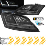 Xenon Led Scheinwerfer dynamische Blinker für Audi TT 8J schwarz 06-10