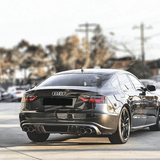 für Audi A5 Sportback Heckansicht mit Carbon-Diffusor und Sportauspuff, Tuning-Teile von CR-Tuning