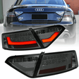 LED Rückleuchten smoke für Audi A5 Coupe Cabrio Sportback 2007-2011 mit roten Akzenten