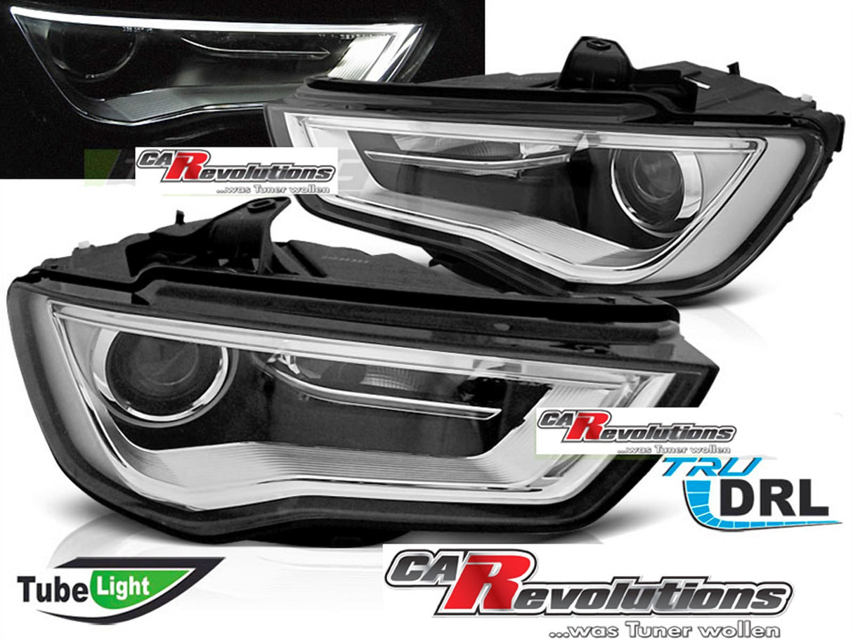 LED Tagfahrlicht Scheinwerfer Set für Audi A3 8V schwarz 2012-2016