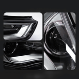 CR-Tuning LED-Scheinwerfer für Audi A4 B9: Detailansicht des modernen Designs mit integrierten Lichtelementen
