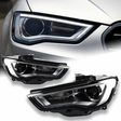 LED LightTube Scheinwerfer Set Schwarz Audi A3 8V 2012–2016 mit LED Tagfahrlicht