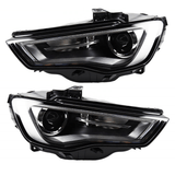 LED Scheinwerfer Paar schwarz mit Tagfahrlicht Funktion für sportliches Tuning für Audi A3 8V