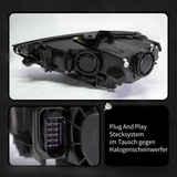 Scheinwerfer mit Stecksystem für Audi A4 B9, Plug and Play Ersatz für Halogenscheinwerfer