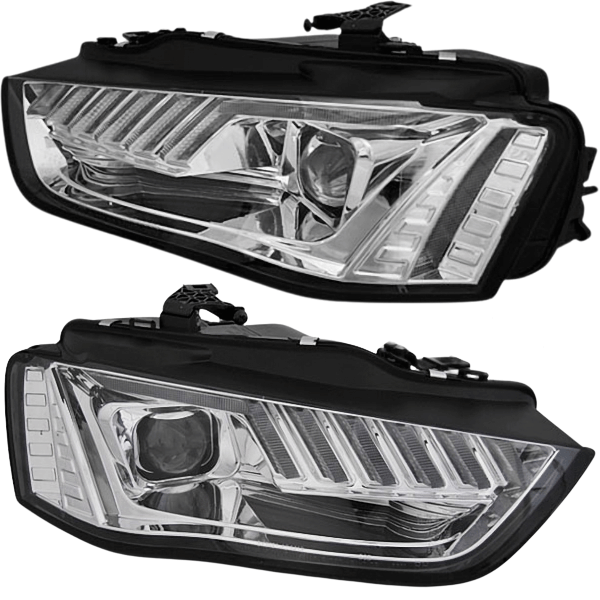 Xenon LED Scheinwerfer Set Chrom für Audi A4 B8 2012–2015 mit dynamischem Blinker