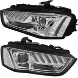 Xenon LED Scheinwerfer Set Chrom für Audi A4 B8 2012–2015 mit dynamischem Blinker