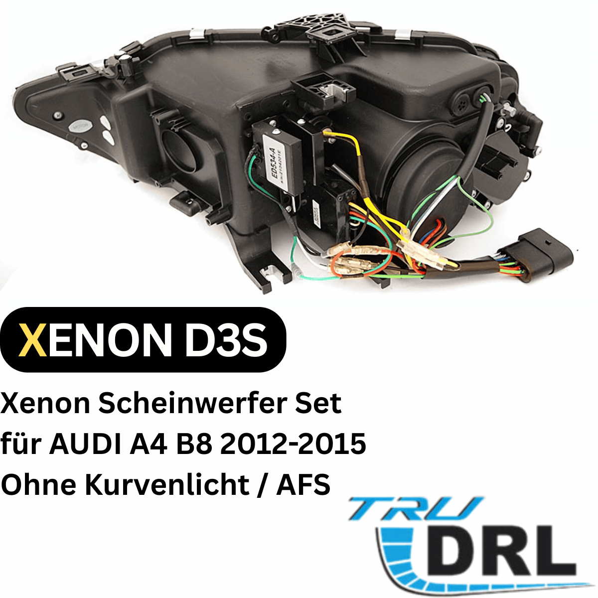 Xenon LED Scheinwerfer Set Chrom für Audi A4 B8 2012–2015 mit dynamischem Blinker