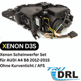 Xenon LED Scheinwerfer Set Chrom für Audi A4 B8 2012–2015 mit dynamischem Blinker