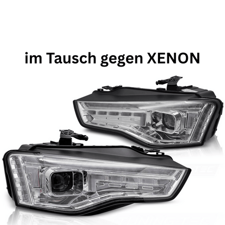 CR-Tuning Audi A4 B8 LED Scheinwerfer im Tausch gegen Xenon mit Tagfahrlicht-Optik