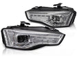 Xenon Scheinwerfer Set Chrom mit dynamischen LED Blinkern für Audi A5 8T 2011-2016
