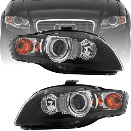 Xenon Scheinwerfer Set für Audi A4 B7 2004-2008 Limousine Avant Cabrio Schwarz