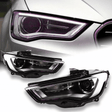 Xenon Scheinwerfer Set Schwarz Audi A3 8V 2012-2016 mit LED Tagfahrlicht von CR-Tuning
