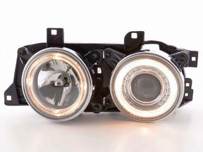 Angel Eyes Scheinwerfer BMW E32/34 5/7er 88-92 chrom mit LED Ringen