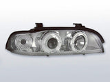 LED Angel Eyes Scheinwerfer Set in chrom für BMW E39 09.95-05.2003