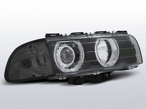 Angel Eyes Scheinwerfer Set in schwarz für BMW E38 06.1994-08.98 H7/H7 - CR Tuning