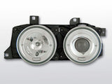 LED Angel Eyes Scheinwerfer Set in chrom für BMW E32/E34