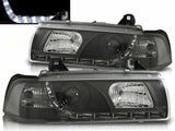 Led Scheinwerfer Set in schwarz für BMW 3er E36 Limo 12.1990-08.1999