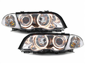 Scheinwerfer für BMW E46 Lim. 98-01 Angel Eyes chrom - CR Tuning
