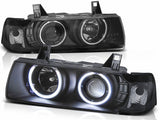 CCFL Angel Eyes Scheinwerfer für BMW E36 12.1990-08.1999 Limo Touring schwarz